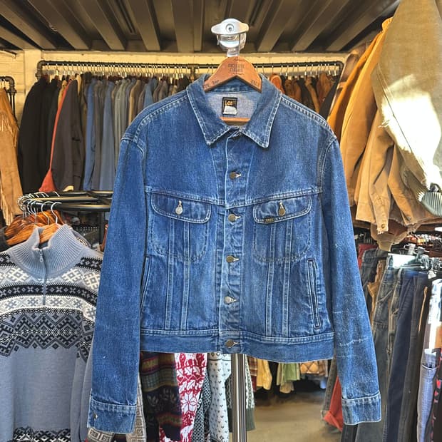 80s Lee 리 라이더 데님 트러커 자켓 made in usa