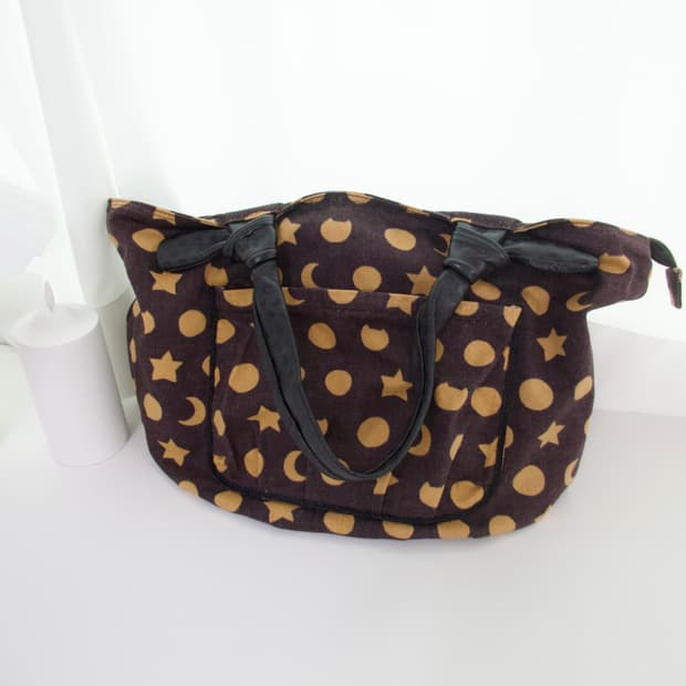 츠모리치사토 달과별 숄더백