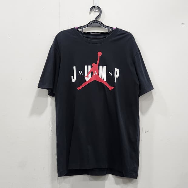 [M] 조던 점프맨 블랙 반팔 티셔츠