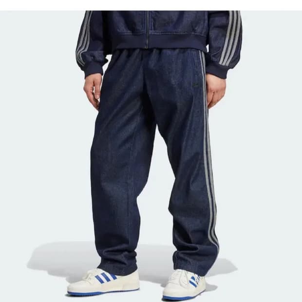아디다스 파이어드 루즈트랙팬츠데님스톤s
