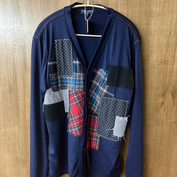 Comme des garcons homme 패치 가디건 M