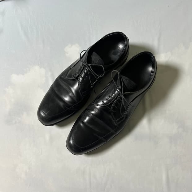 Prada sports derby shoes black