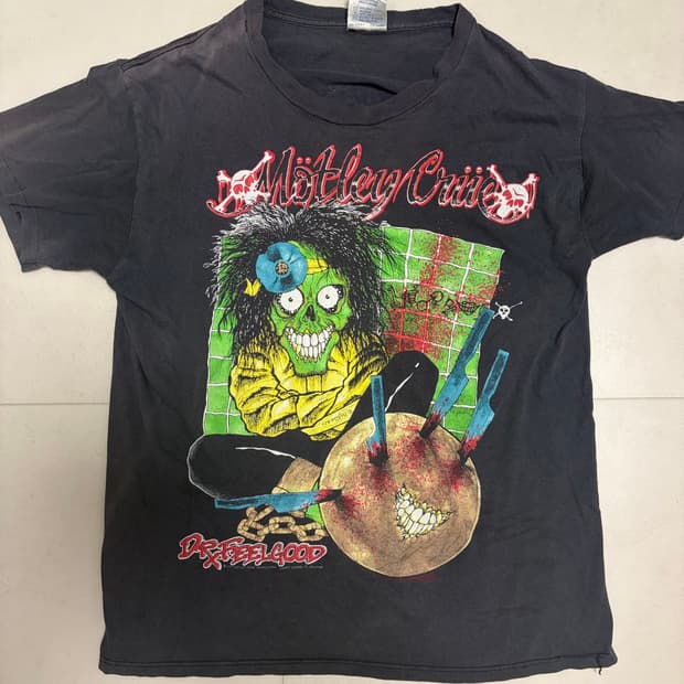 80s motley crue pushead 밴드티