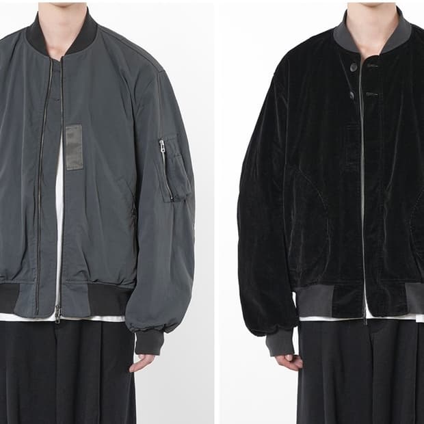 이얼즈어고 마원 리버시블 플라이트 자켓 L