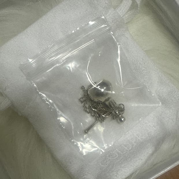 콜드프레임 BOTTIGLIA NECKLACE 실버 물병 목걸이