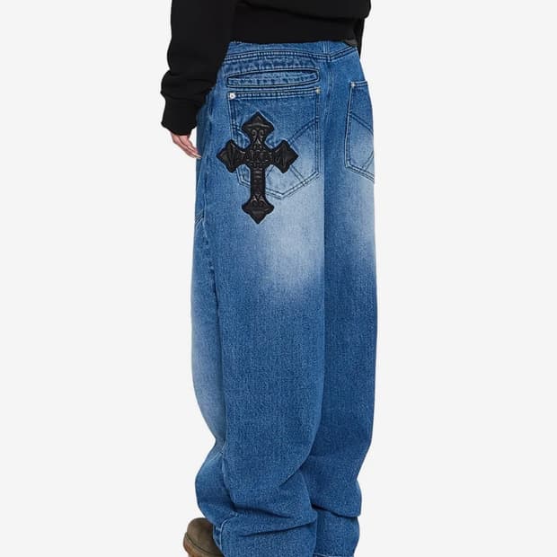 AKM CROS2 Denim Pants (블랙, 블루)1사,2사