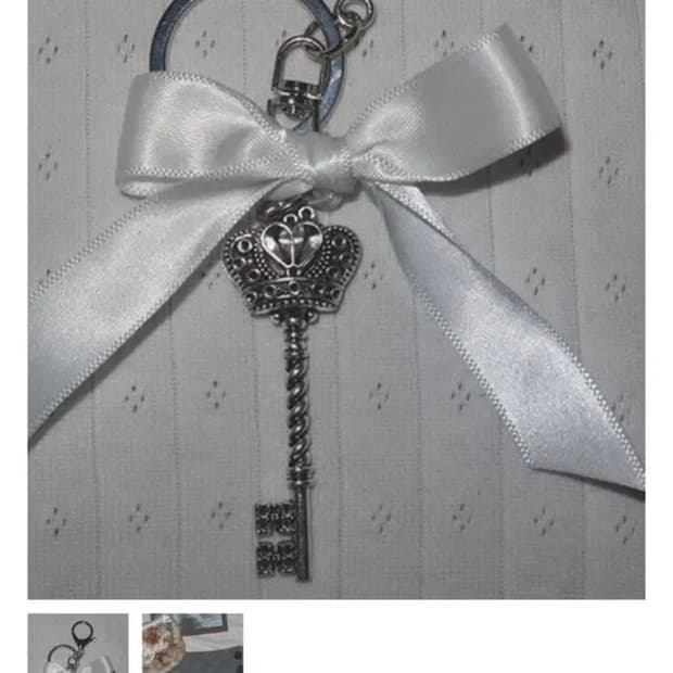 엔젤넘버555 ribbon tiara keyring