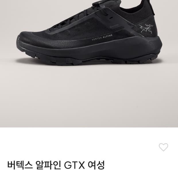 [W260] 아크테릭스 버텍스 알파인 고어텍스 gtx