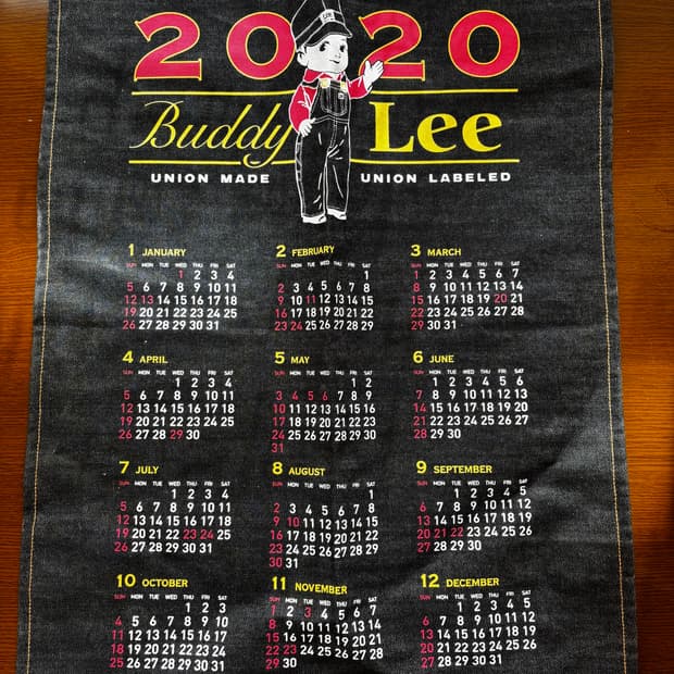 Lee버디리 2020년 데님달력