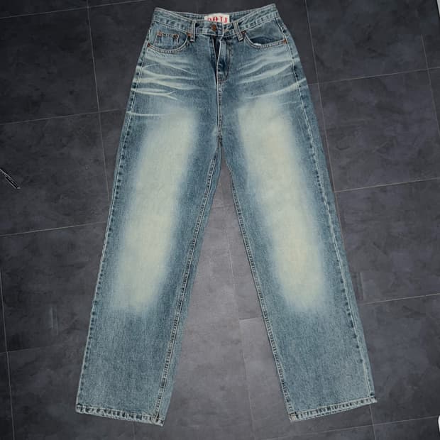 OOTJ 빈티지 워싱 와이드 팬츠