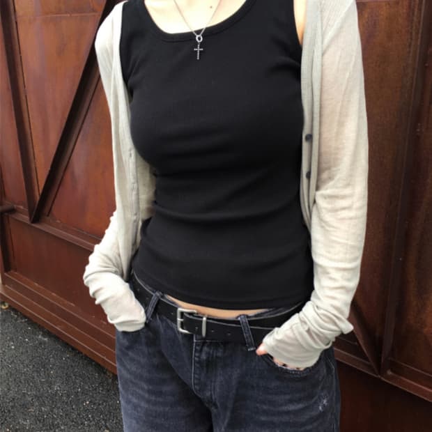 이즈이즈 가디건 New Tencel Cardigan 올리브 그린