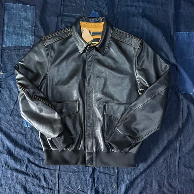 윌리스앤가이거 Type A-2 M35-098A.C-7555 레더자켓 3X