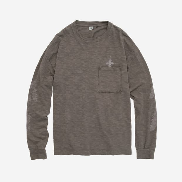 (2) 폴리테루 페더 롱슬리브 브라운