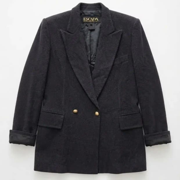 ESCADA 마르지엘라 울 캐시미어 혼방 자켓 42