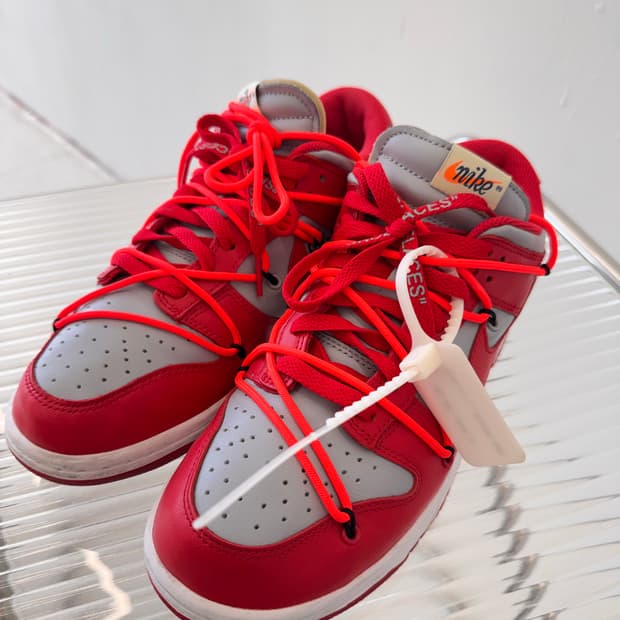 오프화이트 x 나이키덩크 레드 준신품