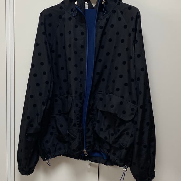 오헤시오 프릴 후드 윈드브레이커 점퍼 