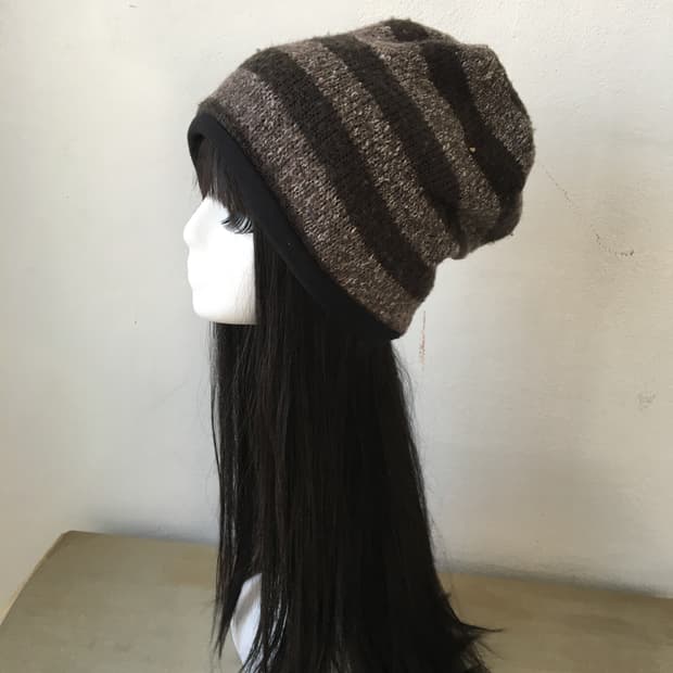pattern knit beanie