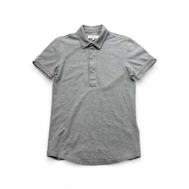 Orlebar Brown 테일러드 핏 그레이 폴로 셔츠