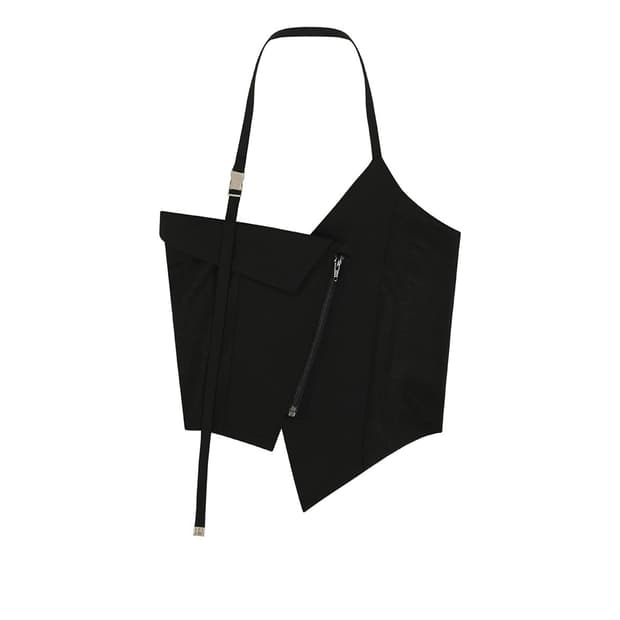 [택O새상품]보헤미안서울 보헴서 언발란스 홀터탑 베스트 블랙