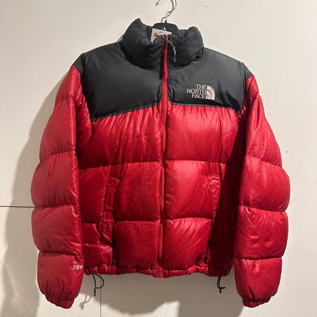 노스페이스 레드 패딩