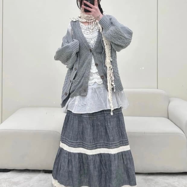 크루빈티지 상의 세트