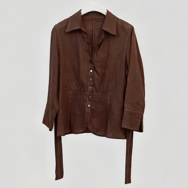 프랑스 Gerard Darel|일본 유통 리넨 100% 일본빈티지 블라우