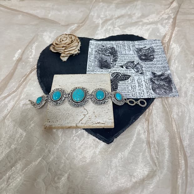 빈티지 터키석  OT고리  팔찌