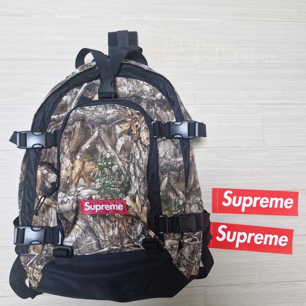 19FW 슈프림 리얼트리 카모 백팩 뉴욕 구매 정품