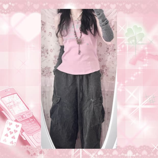 Vintage y2k pink sleeveless