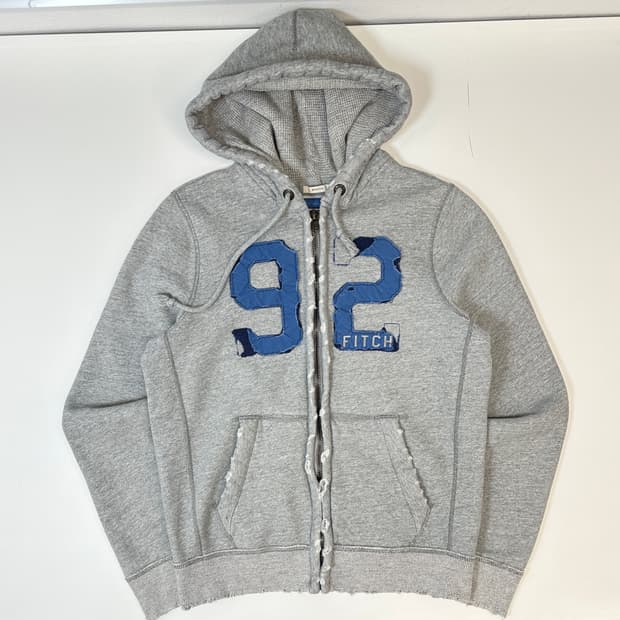아베크롬비 데미지커팅 후드집업 XL