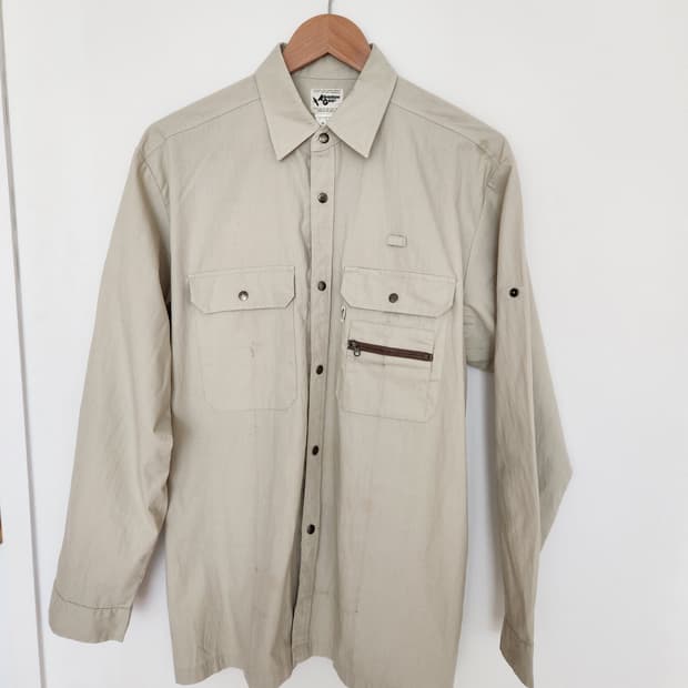 남자 일본빈티지 어드벤처기어 셔츠 XL