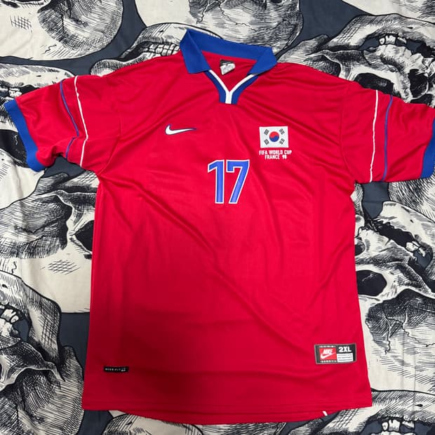 나이키 98 월드컵 대한민국 유니폼 하석주 마킹 2XL사이즈 