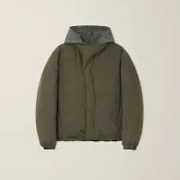 ee shrunken puffer down parka