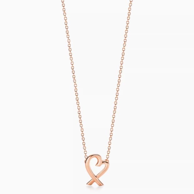 티파니앤코 18k 러빙하트 목걸이