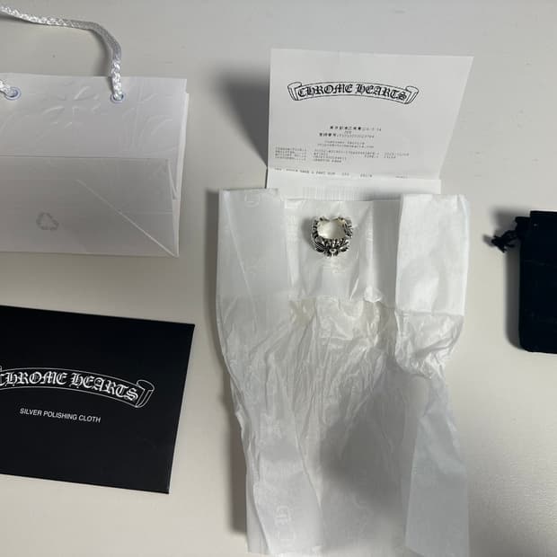 크롬하츠 더블 플로랄링 us8 새상품