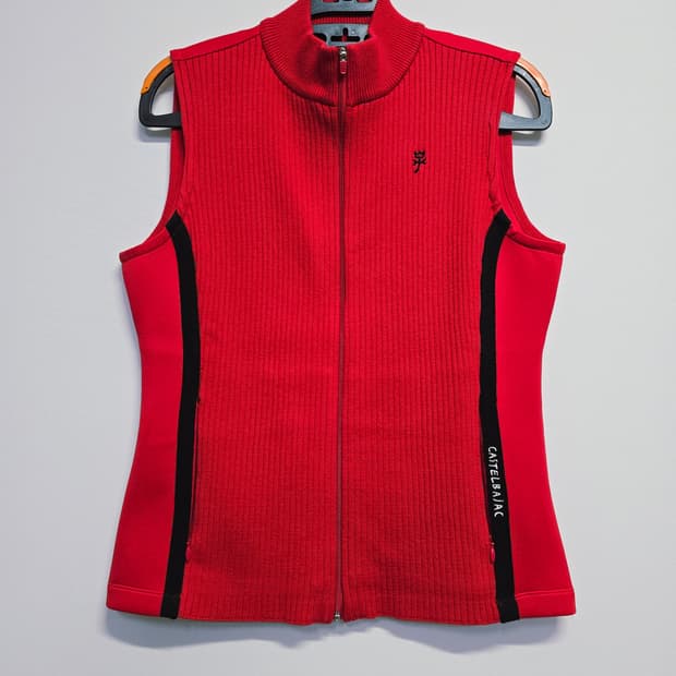 까스텔바작 여성 니트 베스트 레드95