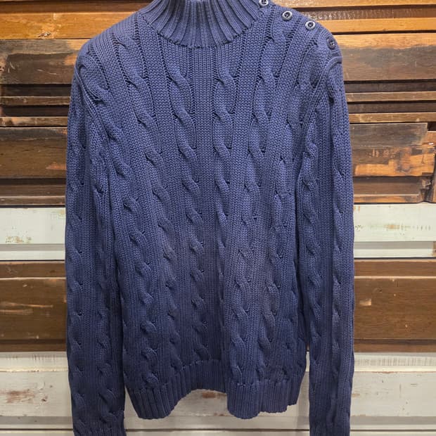 폴로랄프로렌 모호크넥 케이블니트