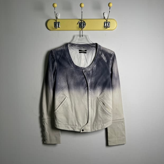 Diesel 디젤 그라데이션 다잉 레더 자켓 S