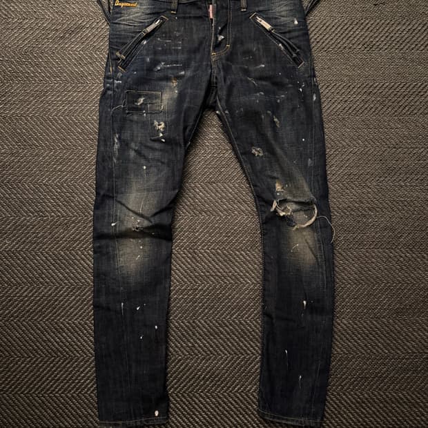 디스퀘어드 15ss 리트로 콜마이너 트위스트 진 44