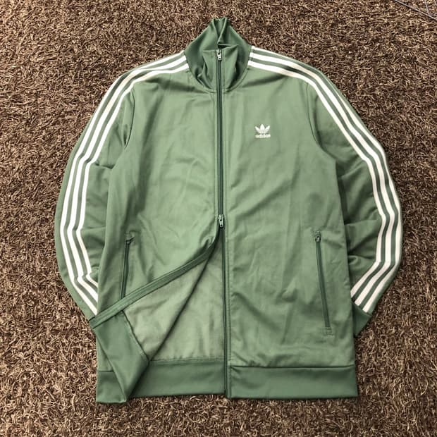 아디다스 베켄바우어 카키 말차 투웨이 져지 트랙 자켓