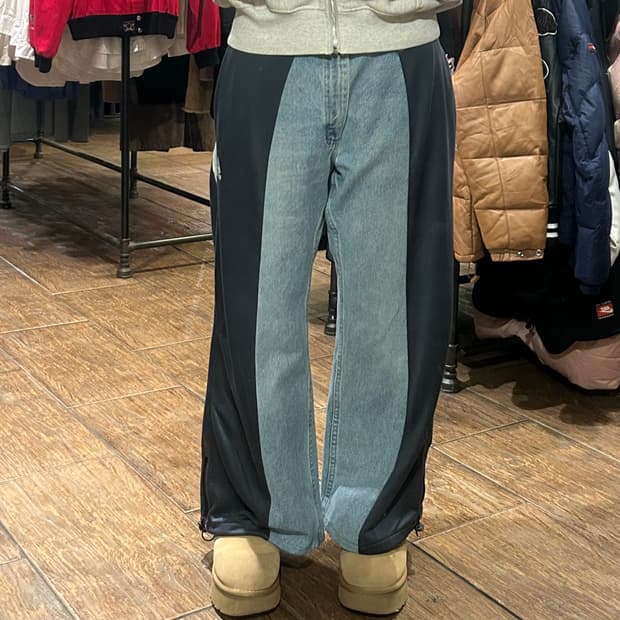 [HI] 리복 커스텀 벌룬 데님팬츠 