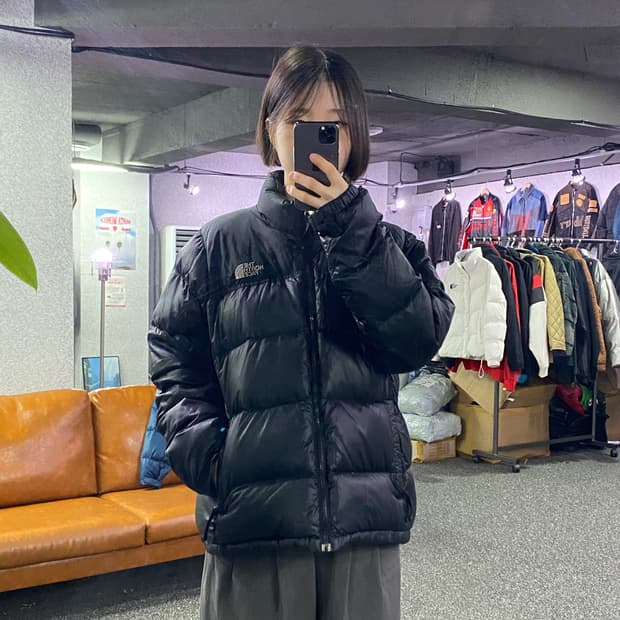 노스페이스 700 구스다운 나일론 패딩 b3362