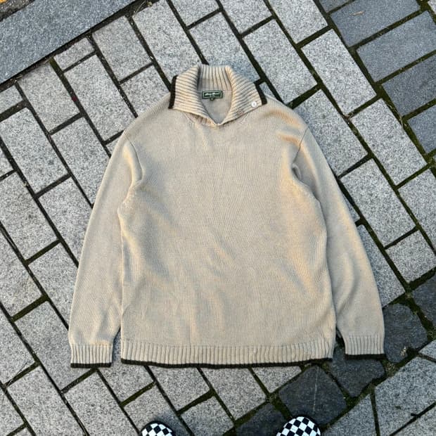 Eddie Bauer japan collar knit