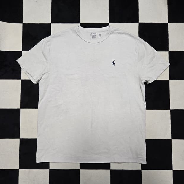 L 폴로랄프로렌 클래식 헤비웨이트 반팔티셔츠 화이트