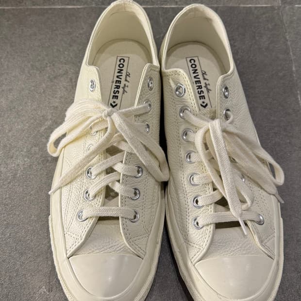 컨버스 척테일러 로우 아이보리 가죽 280