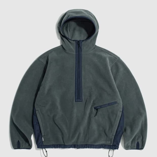 에스피오나지 플리스 후드집업 풀오버 아노락