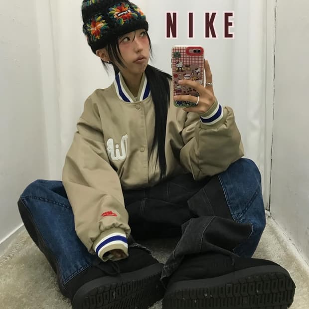 Nike Satin Dugout Varsity Jacket