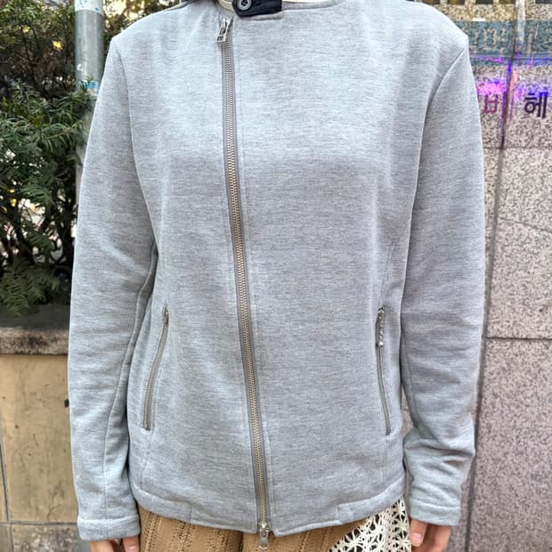 빔즈 하트 사선 라이더 자켓