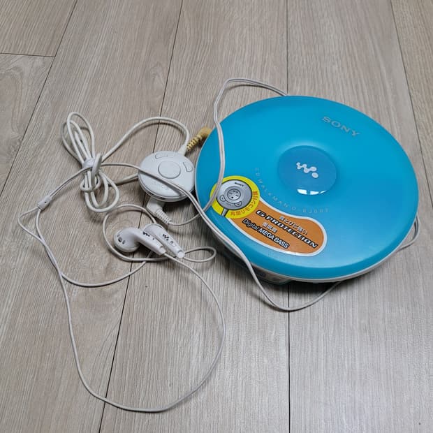 소니 CD 워크맨 D-EJ002 블루 색상