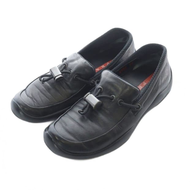 Prada sport string loafer
